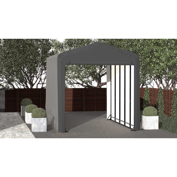 Shelterlogic ShelterTube Wind and Snow-Load Rated Garage, 14x23x16 Gray SQAACC0103C01402316 - main